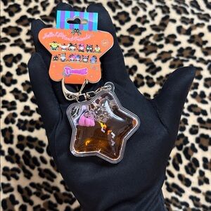 MY MELODY 🧡 Tsunameez Water Filled Star Keychain Sanrio Floaty Costume Orange